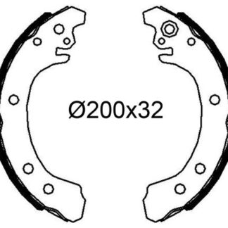 ARKA EL FREN BALATASI PABUC AVENSIS 97-02 CAMRY 90-10 LEXUS 96-01 CELICA 89-93 AURION 06-11