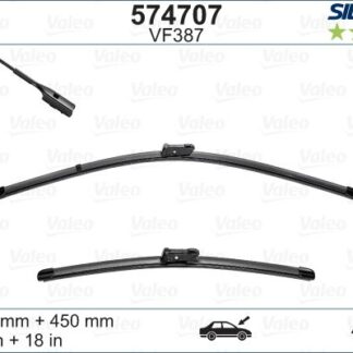 VALEO SILENCIO X TRM FLAT BLADE VM387 (X2) / (650+450 MM) VW GOLF VII; AUDI A3
