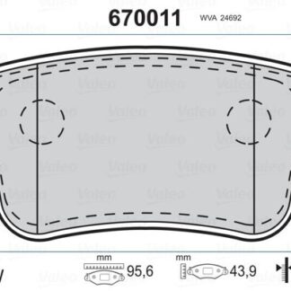 ARKA FREN BALATASI KANGOO III 08> MERCEDES CITAN 13>21 1.2 TCE 1.5 DCI 1.6