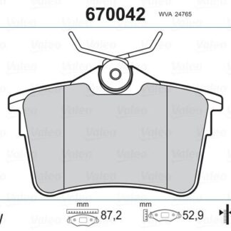 ARKA FREN BALATASI P308 SW P307 1,4 16V / 1,6 16V / 2,0 / 1,6HDI / 2,0HDI 09 / 07> PARTNER TEPEE C4 XSARA PICASSO BERLINGO III 1,6 / 1,6HDI
