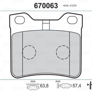 FREN BALATASI ARKA V-CLASS 638/2 97>03 VITO 638 97>03 , P406 P605 P607 95>08