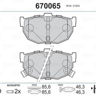ARKA FREN BALATASI HYUNDAI ELANTRA 1996-2006 KIA CERATO 2004->