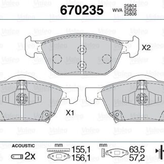 ON FREN BALATASI HONDA ACCORD 08>13 HONDA CIVIC FK HATCHBACK 12>16 / CIVIC FC 1.6 I-DTEC 17> / CIVIC 1.5 RS 16>