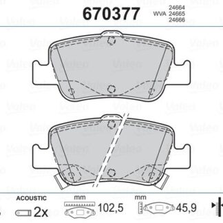 FREN BALATASI ARKA TOYOTA AURIS 1.4 D4D 1.6 07-> COROLLA 1.4 D4D 1.6 07-12