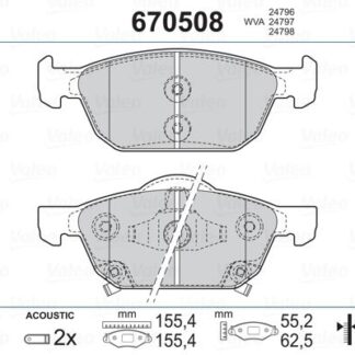 ON FREN BALATASI HONDA ACCORD 08>13 HONDA CIVIC FK HATCHBACK 12>16 / CIVIC FC 1.6 I-DTEC 17> / CIVIC 1.5 RS 16>