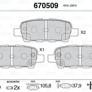 ARKA FREN BALATASI NISSAN QASHQAI J10 07-13 XTRAIL 07-13 PARTHFINDER 13-> KOLEOS 08-> JUKE 10->SUZUKI GRAND VITARA 08->