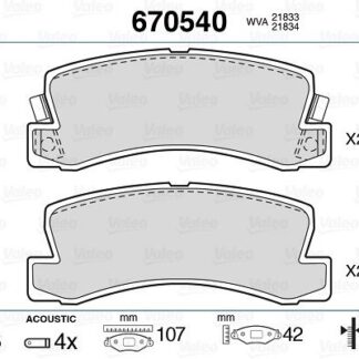 ARKA FREN BALATASI TOYOTA AVENSIS 97-03 CAMRY 91-97 CELICA 93-99 LEXUS 300 00-03 VISTA 90->