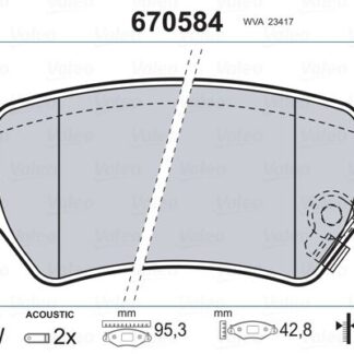 ARKA FREN BALATASI ASTRA G 1,2I / 1,6I / 1,8I 16V 1,7DTI / ASTRA H 1,6 / 1,7CDTI 04>