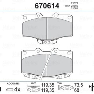ON FREN BALATASI TOYOTA HILUX 1988-2000 LN 106 4×4 2009-> LANDCRUISER 1996->