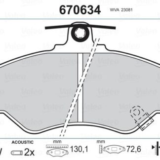 ON FREN BALATASI HYUNDAI H100 MINIBUS 1994-2005 H100 KAMYONET 1993-2003