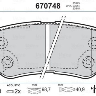 ARKA FREN BALATASI DISK ELANTRA 06-10 / GETZ 02-11 / MATRIX / SANTAFE 01-06 / SONATA 98-05 / SONATA 05-07 / TUCSON 04-08 / SPORTAGE 04-10 / CARENS 06-> / MAGENTIS 04-10