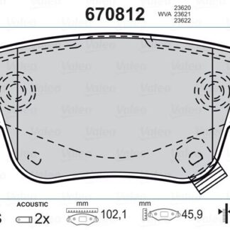 ARKA FREN BALATASI DISK TOYOTA AVENSIS 1.6 03-08 COROLLA VERSO 04-07