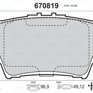 ARKA FREN BALATASI TOYOTA RAV 4 III 06-11 CAMRY 06-11