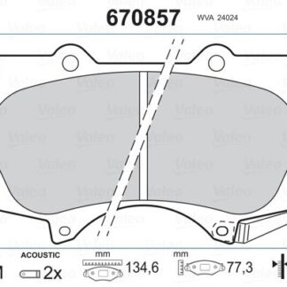 ON FREN BALATASI TOYOTA HILUX 2009-2012 LAND CRUISER J12 03-> MITSUBUSHI PAJERO 2007-2012