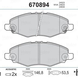 ON FREN BALATASI HILUX PICKUP 2.5 D4D 01-> HILUX PICKUP 2.5 07->