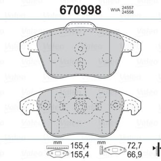 FREN BALATASI ONI P2008 II-208 II-P3008 P5008 C4 II DS4 DS5 C4 PICASSO 2,0HDI 16V 138PS 10 / 06 EP6CDT