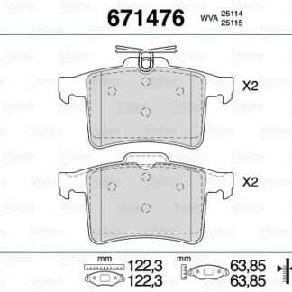 FREN BALATASI ARKA JAGUAR XF I (X250) XFR-S 09>15 XJ (X351) 09>