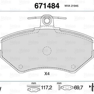 ON FREN BALATASI PASSAT 1,6 1,8 1,9 TDI 97>00 A4 95>99