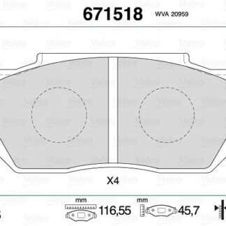 ON FREN BALATASI HONDA CIVIC 88-91 CRX 89-92 ACCORD 83-85 PRELUDE 86->
