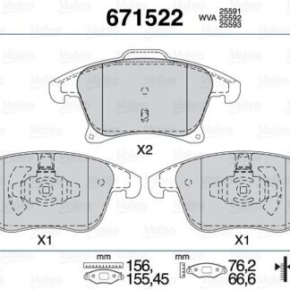 ON FREN BALATASI GALAXY S MAX 15 /> MONDEO IV 14 /> 16 JANT 1,5 2,0 ECO BOOST / 2,0TDCI