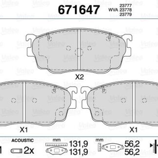 ON FREN BALATASI 323 F VI BJ 2.0 01 / 01 10 / 03 626 V 2.0 / 2.0 TURBO DI / 2.0 DITD / 2.0 HP 05 / 97 02 PREMACY