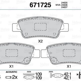 ARKA FREN BALATASI HONDA CR-V 2.0 I-VTEC 07>12 / CR-V 1.6 I-DTEC 12>