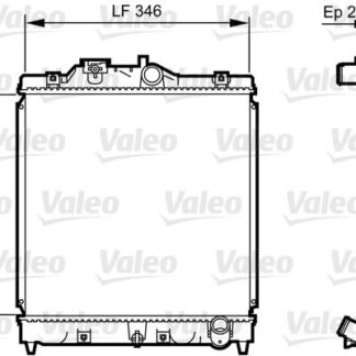 MOTOR SU RADYATORU HONDA CIVIC 1992-2000 MANUEL VITES (350X348X16)