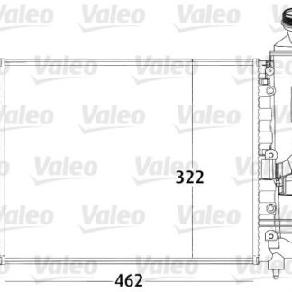 MOTOR SU RADYATORU RADYATOR MEKANIK P106 SAXO TU3 2 TU1M TU3JP 99> KLIMASIZ MANUEL OLCU: (390*322*23)