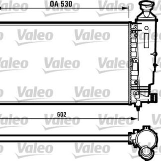 MOTOR SU RADYATORU TU5JP 106 GTI SAXO VTS KLIMALI TU3JP / TU5J4 (1,4 / 1,6 16V) / (96 03) OLCU: (530*322*23)