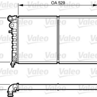 MOTOR SU RADYATORU P106 SAXO TUD5 (1,5DIZEL) OLCU: (286*529*24) 96>
