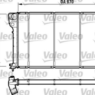 MOTOR SU RADYATOR PARTNER P306 BERLINGO XSARA DW8 / DW8B KLIMASIZ (00 03) OLCU: (670*377*23) SEGMANLI (1351Z1)