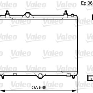 MOTOR SU RADYATORU P508 C5 III 10> DV6C EP6C EP6CDT OLCU: (394*555*24)