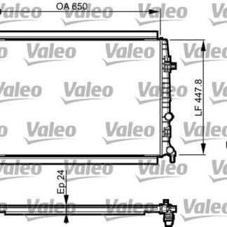 MOTOR SU RADYATORU ( 650×414X24 ) GOLF VII LEON OCTAVIA 13> A3 17> 1.0 1.2 1.4TSI