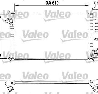 MOTOR RADYATOR P405 II 1,9 KLIMALI OLCU: (355*610*19)