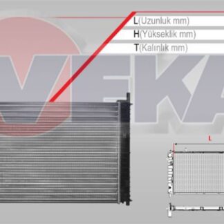 SU RADYATORU MEKANIK FORD FIESTA V 1.4 TDCI M-T 2001-2008
