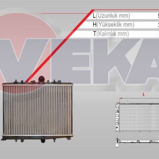 SU RADYATÖRÜ MEKANİK P406 99> 2.0 HDI 2.0 16V MT P607 00> 2.0 HDI 2.0 16V / C5 00>
