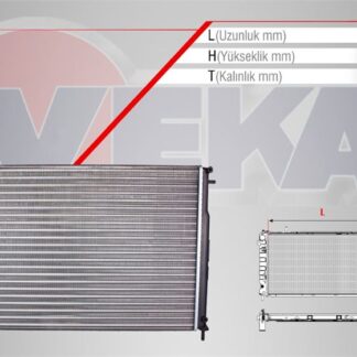 SU RADYATORU MEKANIK MEGANE I 1.4İ 16V 1996-2003