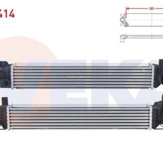 TURBO RADYATORU (INTERCOOLER) BMW 1 SERISI (F40) 118 İ 2019-/ 2 SERISI (F45) 218 İ 2014-/ X1 – X2 1.8İ 2014-/ MINI COOPER 1.5 A-T 2013-/ CLUBMAN – COUNTRYMAN 1.5 2013-/ MINI ONE 1.2 A-T 2013-