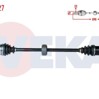 KOMPLE AKS SAG ON DACIA SANDERO STEPWAY 1.5 DCI UZUNLUK 898MM 2012-