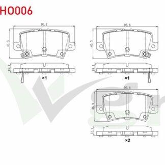 FREN BALATA ARKA IKAZLI HONDA CIVIC VIII 1.4 2005-2012 / HONDA CIVIC VIII 1.8 2005-2012