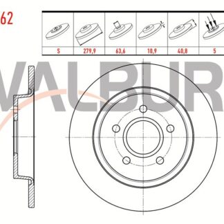 FREN DİSKARKA CMAX 07> CMAX 03> FOCUS II 04> / S40 II V50 04> C30 06>12 C70 II 06>