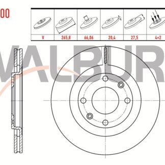 FREN DİSKÖN P206 98> P305 84>87 P306 93> P405 87>96 PARTNER EM 96> / XSARA 97> BERLINGO 96>