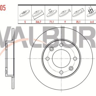 FREN DİSKARKA P106 96> P107 P206 98> P306 93> P307 00> P1007 05> PARTNER 96> / ZX 91> ZX SAXO 96> XSARA PICASSO 99> XSARA 97> XSARA II C1 C2 02> C2 C3 I 02> C3 PLURIEL 03> C4 04> BERLINGO 96> / COROLLA