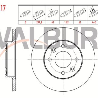 FREN DİSKÖN R9 R11 4 BİJON 238MM