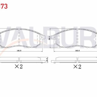 FREN BALATA ON NISSAN PATHFINDER (R51) 2.5 DCI 4WD 2005- / MURANO (Z50) 3.5İ V6 2005-2008 / RENAULT KOLEOS (HY) 2.0 DCI 2008-2014