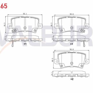 FREN BALATA ARKA IKAZLI HONDA CIVIC VIII 1.4 2005-2012 / HONDA CIVIC VIII 1.8 2005-2012