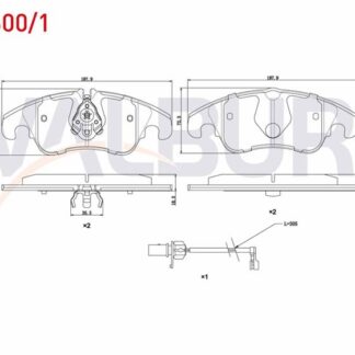 FREN BALATA ON FISLI A4 (8K2,B8) 2.0 TFSI 2007-2015/ 2.0 TDI 2007-2015/ A5 (8T3) 3.0 TDI 2007-2017/ 3.2 FSI 2007-2017/ A6 (4G2,C7) 2.0 TDI 2010-/ 2.0 TFSI 2010-/ Q5 (8R) 2.0 TDI 2008-/ 2.0 TFSI 2008-
