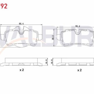 FREN BALATA ARKA MINI CLUBMAN (R55) 1.6 D 2007-