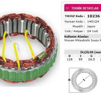 ALTERNATOR STATOR MITSUBISHI TIP 24V 40A NISSAN MITSUBISHI ISUZU MAZDA GENIS NURSAN 140124