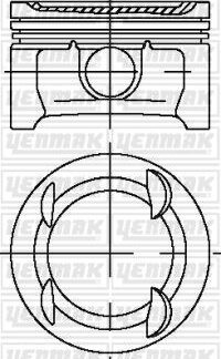 MOTOR PISTON+SEGMAN KOMPLE (STD) ASTRA J CORSA D AVEO T300 A14XER